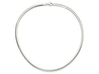 FJC Finejewelers 925 Sterling Silver Omega 4mm Cubetto Necklace 18 Inches