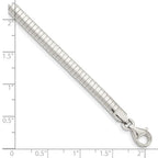 FJC Finejewelers 925 Sterling Silver Link Cubetto Bracelet 7 Inches x 4 mm