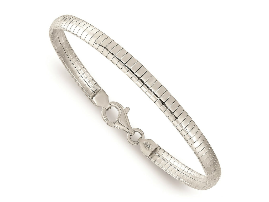 FJC Finejewelers 925 Sterling Silver Link Cubetto Bracelet 7 Inches x 4 mm