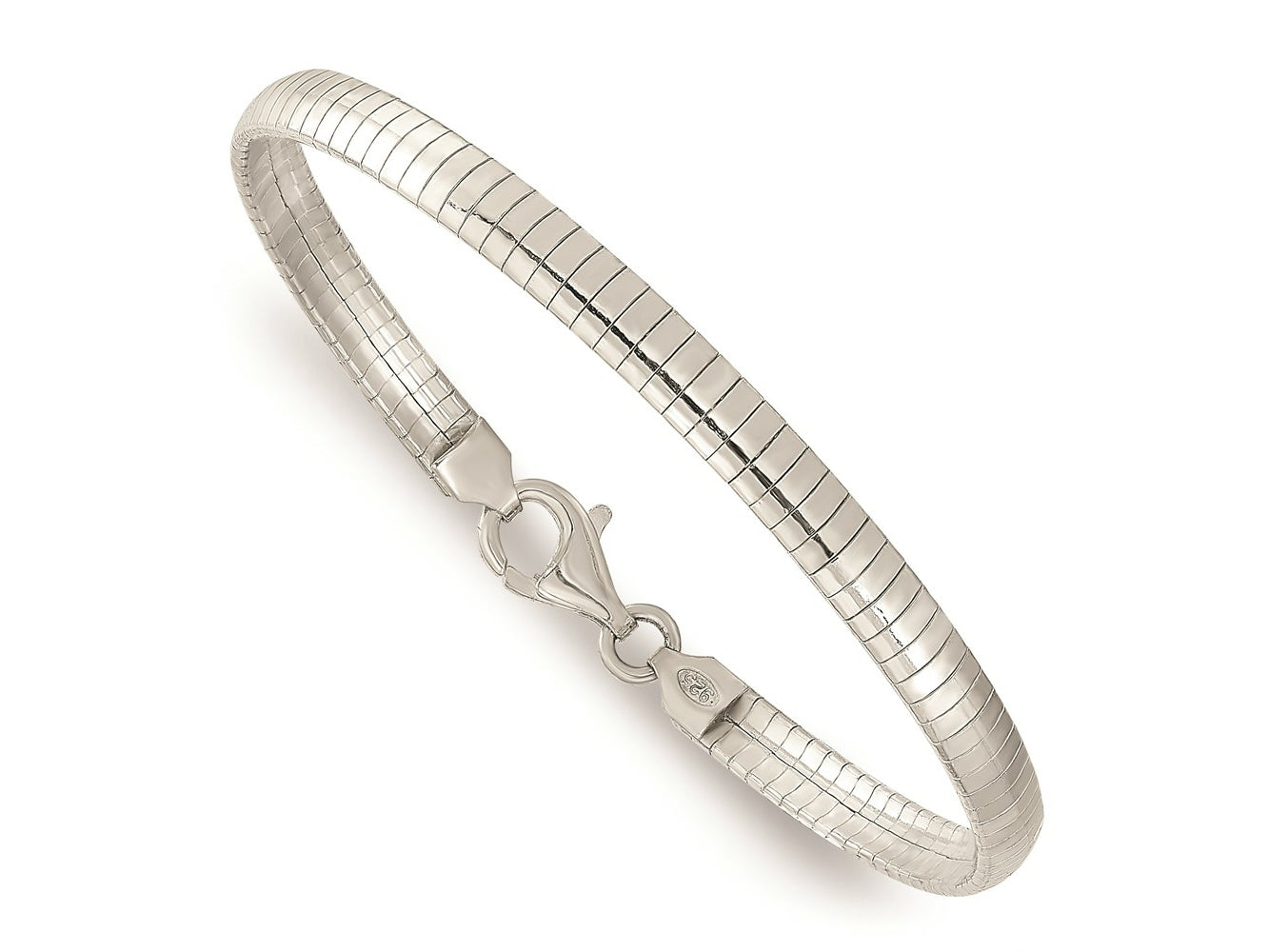 FJC Finejewelers 925 Sterling Silver Link Cubetto Bracelet 7 Inches x 4 mm