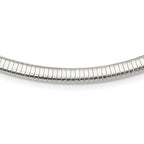 FJC Finejewelers 925 Sterling Silver Omega 6mm Cubetto Necklace 18 Inches