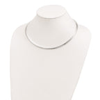 FJC Finejewelers 925 Sterling Silver Omega 6mm Cubetto Necklace 18 Inches