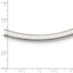 FJC Finejewelers 925 Sterling Silver Omega 6mm Cubetto Necklace 18 Inches