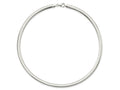 FJC Finejewelers 925 Sterling Silver Omega 6mm Cubetto Necklace 18 Inches