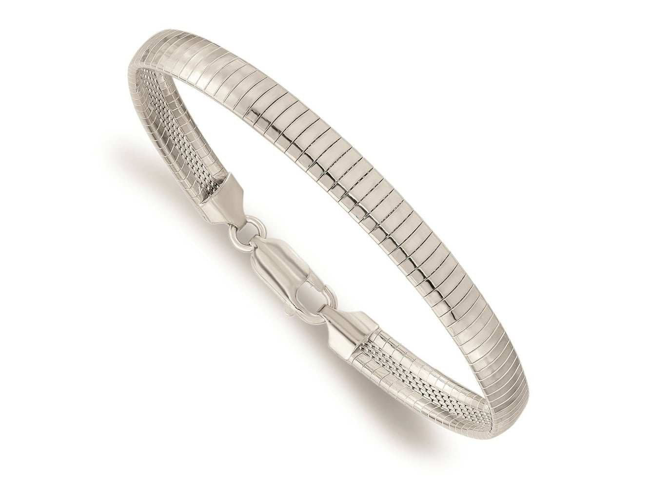 FJC Finejewelers 925 Sterling Silver Link 6mm Cubetto Bracelet 7 Inches