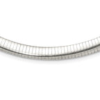 FJC Finejewelers 925 Sterling Silver Omega 8mm Cubetto Necklace 18 Inches