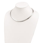 FJC Finejewelers 925 Sterling Silver Omega 8mm Cubetto Necklace 18 Inches