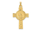 FJC Finejewelers 14 kt Yellow Gold Cross with Miraculous Medal Charm 37 x 21 mm