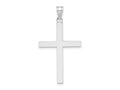 FJC Finejewelers 14 kt White Gold Engravable Cross Charm 36 mm x 19 mm