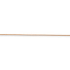 FJC Finejewelers 14 kt Rose Gold .70mm Box Chain Anklet 10 Inches x 0.7 mm