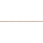FJC Finejewelers 14 kt Rose Gold Bright Cut .8mm Cable Chain 10 Inches x 0.8 mm