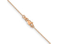 FJC Finejewelers 14 kt Rose Gold Bright Cut .8mm Cable Chain 10 Inches x 0.8 mm