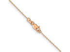 FJC Finejewelers 14 kt Rose Gold Bright Cut .8mm Cable Chain 10 Inches x 0.8 mm