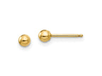 FJC Finejewelers 14 kt Yellow Gold Madi K Polished Ball Post Earrings 3 x 3 mm