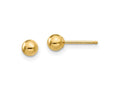 FJC Finejewelers 14 kt Yellow Gold Madi K Polished Ball Post Earrings 4 x 4 mm
