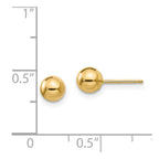 FJC Finejewelers 14 kt Yellow Gold Madi K Polished Ball Post Earrings 5 x 5 mm