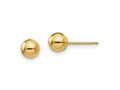 FJC Finejewelers 14 kt Yellow Gold Madi K Polished Ball Post Earrings 5 x 5 mm