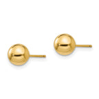 FJC Finejewelers 14 kt Yellow Gold Madi K Polished Ball Post Earrings 6 x 6 mm