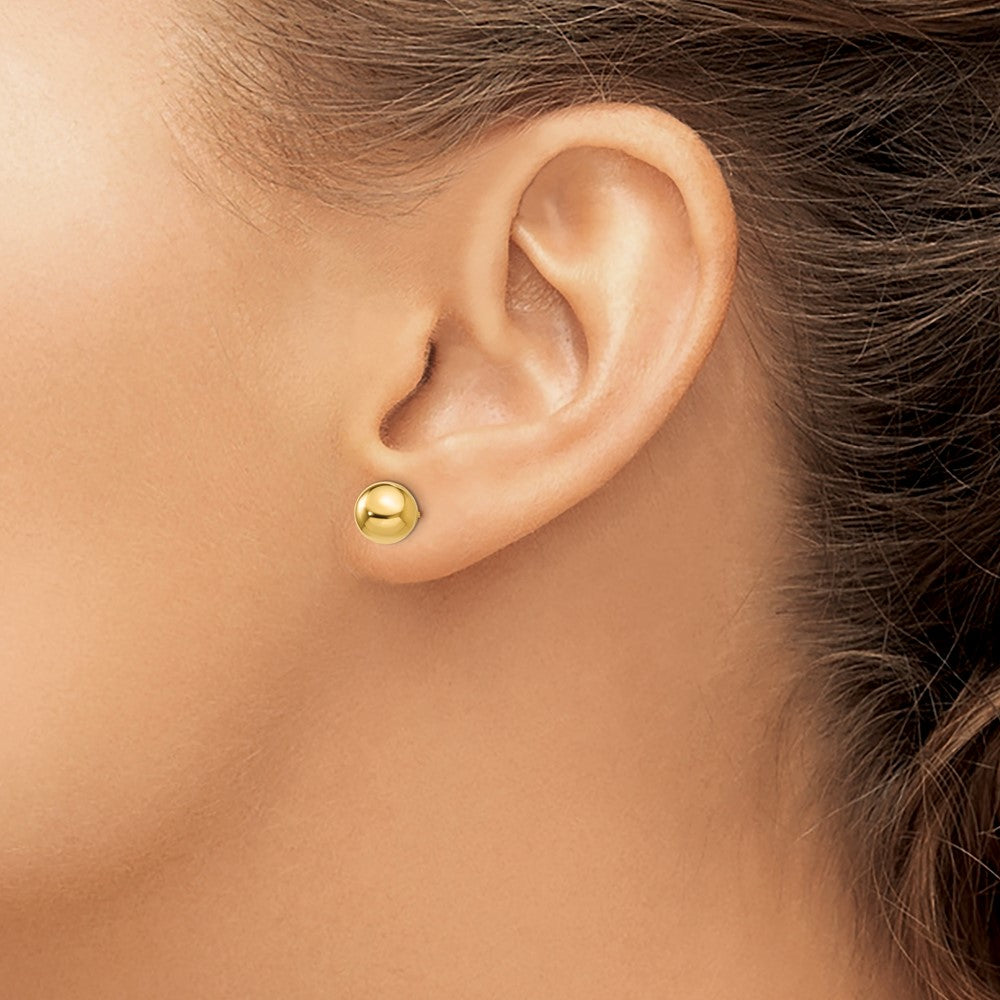 FJC Finejewelers 14 kt Yellow Gold Madi K Polished Ball Post Earrings 7 x 7 mm