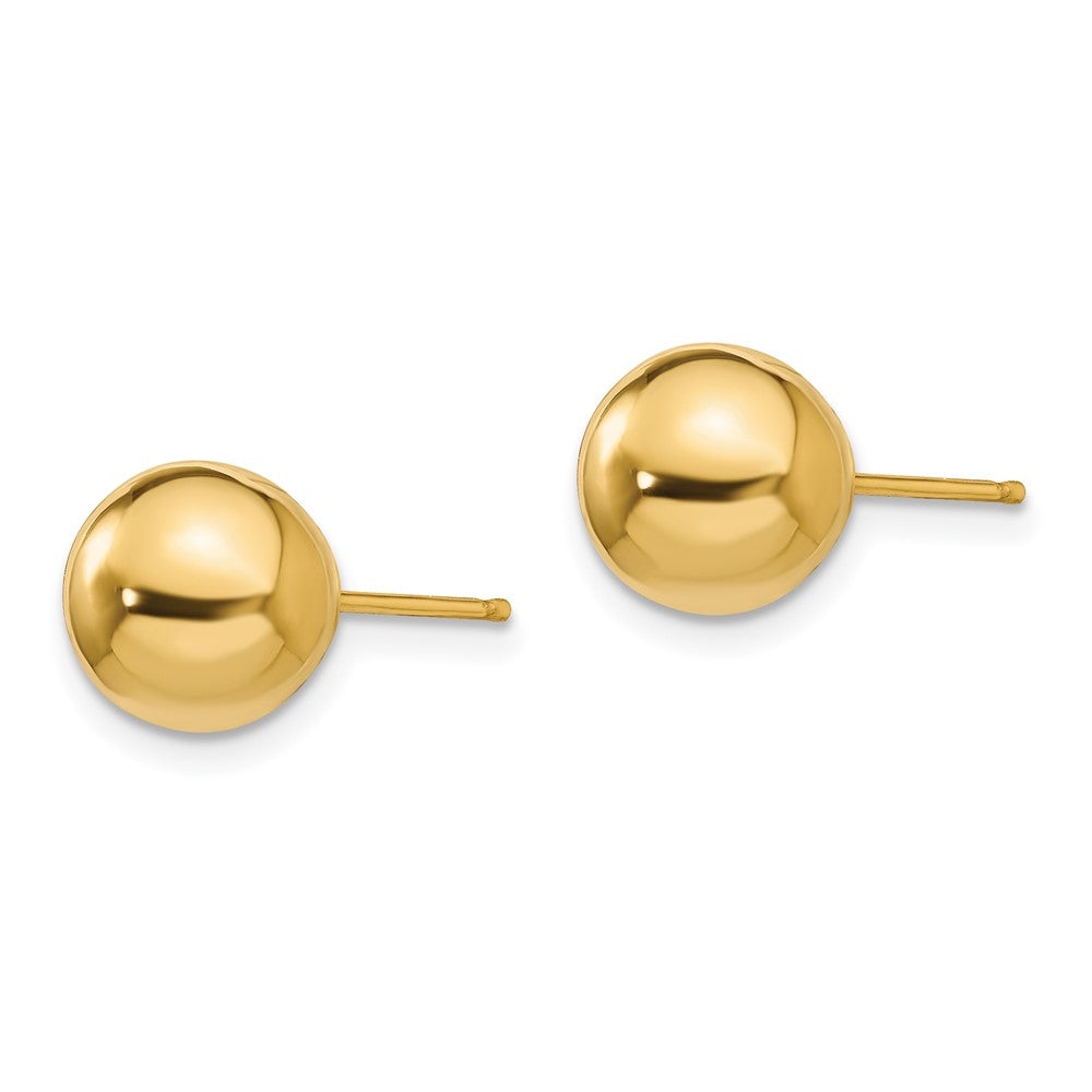 FJC Finejewelers 14 kt Yellow Gold Madi K Polished Ball Post Earrings 8 x 8 mm