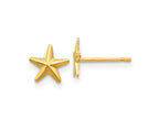 FJC Finejewelers 14 kt Yellow Gold Button Madi K Star Post Earrings 8 x 6 mm
