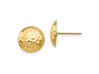 FJC Finejewelers 14 kt Yellow Gold Button Madi K Puffed Round Post Earrings 9 x 9 mm