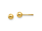 FJC Finejewelers 14 kt Yellow Gold Madi K Polished Ball Screwback Earrings 4 x 4 mm