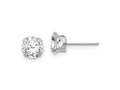 FJC Finejewelers 14 kt White Gold Stud Madi K 6.5mm CZ Post Earrings