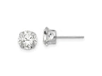 FJC Finejewelers 14 kt White Gold Stud Madi K 6.5mm CZ Post Earrings