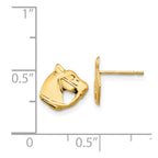FJC Finejewelers 14 kt Yellow Gold Button Madi K Polished Horse Head Post Earrings 8 x 9 mm