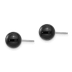 FJC Finejewelers 14 kt White Gold Ball Madi K Onyx Bead Earrings 8 mm x 8 mm