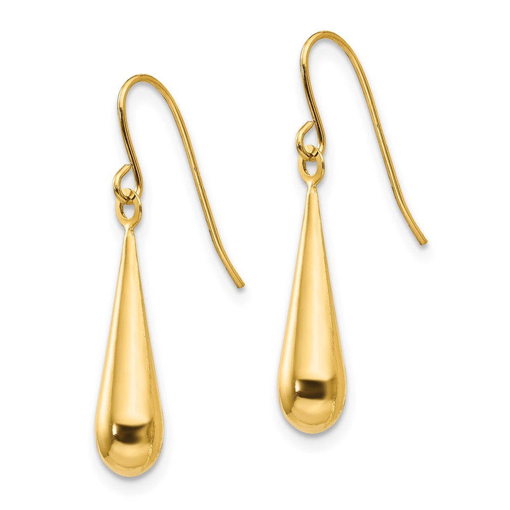 FJC Finejewelers 14 kt Yellow Gold Madi K Teardrop Dangle Earrings 24 x 4 mm