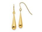 FJC Finejewelers 14 kt Yellow Gold Madi K Teardrop Dangle Earrings 24 x 4 mm
