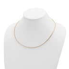FJC Finejewelers 14 kt Yellow Gold Yellow with 2in. Ext. Round Twisted Omega Necklace 18 Inches x 1 mm