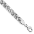 FJC Finejewelers 14 kt White Gold White Polished Bright Cut Fancy Link Bracelet 7.5 Inches x 6.5 mm