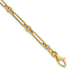 FJC Finejewelers 14 kt Yellow Gold Polished Fancy Link Bracelet 7.5 Inches x 5.2 mm