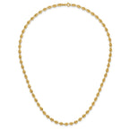 FJC Finejewelers 14 kt Yellow Gold Open Link Polished Fancy Link Necklace 18 Inches x 4 mm
