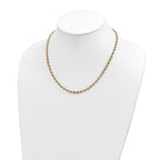 FJC Finejewelers 14 kt Yellow Gold Open Link Polished Fancy Link Necklace 18 Inches x 4 mm