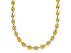 FJC Finejewelers 14 kt Yellow Gold Open Link Polished Fancy Link Necklace 18 Inches x 4 mm