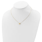 FJC Finejewelers 14 kt Yellow Gold Polished Puffed Heart Necklace 16.5 Inches x 10 mm