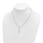 FJC Finejewelers 14 kt Yellow Gold Open Link Oval Link Bright Cut Bar Necklace 18 Inches x 2.5 mm