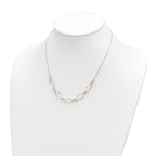 FJC Finejewelers 14 kt Yellow Gold Fancy Polished Bright Cut Oval Link Necklace 18 Inches x 8.13 mm