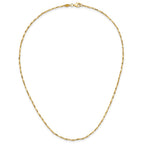 FJC Finejewelers 14 kt Yellow Gold Bright Cut Polished Fancy Link 17in Necklace 17 Inches x 1.14 mm