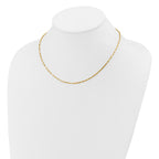 FJC Finejewelers 14 kt Yellow Gold Bright Cut Polished Fancy Link 17in Necklace 17 Inches x 1.14 mm
