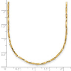 FJC Finejewelers 14 kt Yellow Gold Bright Cut Polished Fancy Link 17in Necklace 17 Inches x 1.14 mm