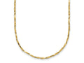 FJC Finejewelers 14 kt Yellow Gold Bright Cut Polished Fancy Link 17in Necklace 17 Inches x 1.14 mm