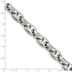 FJC Finejewelers Stainless Steel Link Polished with CZ 9in Bracelet 9 Inches x 9.57 mm