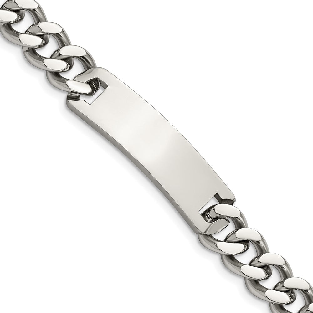 FJC Finejewelers Stainless Steel Curb Polished 7.75in ID Bracelet 8 Inches x 12.36 mm