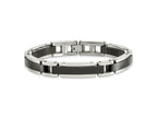 FJC Finejewelers Stainless Steel Link Polished Black IP-plated 8.5in Bracelet 8.5 Inches x 8.65 mm