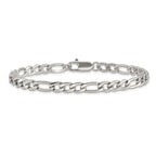 FJC Finejewelers Stainless Steel Polished Figaro Bracelet 9 Inches x 5.86 mm